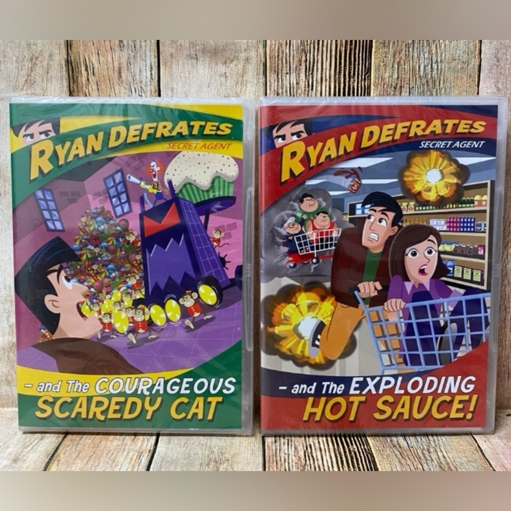 New Lot of 2 Rayan Defrates Secret Agent DVD Set Sealed